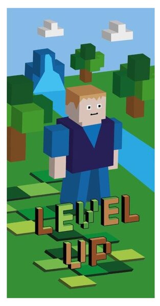 Strandtörölköző Minecraft szerelmeseinek Szélesség: 70 cm | Hossz: 140 cm