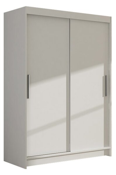 Nagy MIAMI I gardróbszekrény fehér színben, szélessége 120 cm