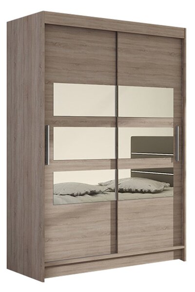 Nagy MIAMI V gardróbszekrény trufla színben, szélessége 120 cm