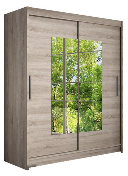 Nagy WESTA III gardróbszekrény trufla színben, szélessége 150 cm