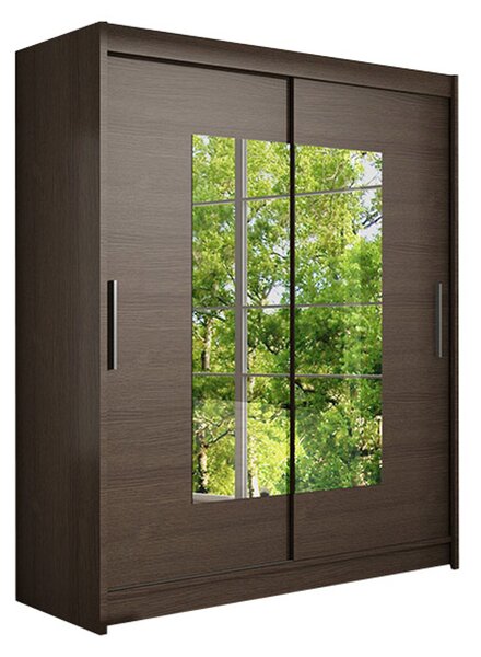 Nagy WESTA III gardróbszekrény csokoládé színben, szélessége 150 cm