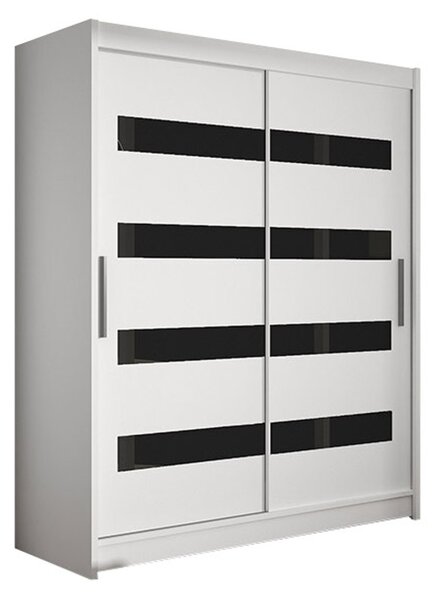 Nagy WESTA IV fehér gardróbszekrény, szélessége 150 cm