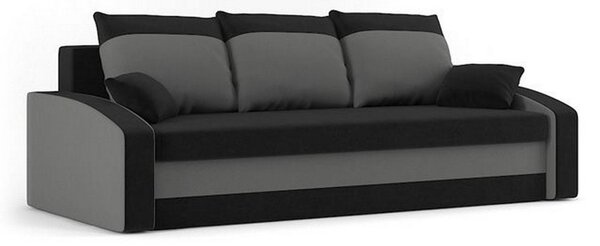 HEWLET modell 2 Nagy méretű kinyitható kanapé Fekete-fehér