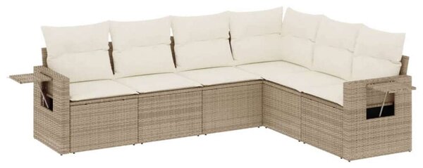 VidaXL Polyrattan Kerti Ülőgarnitúra - 6 részes - Bézs