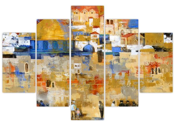 Kép - siratófal, Jerusalem, Israel (150x105 cm)