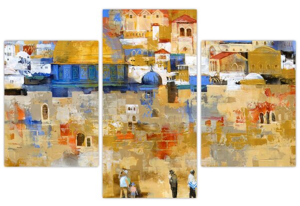 Kép - siratófal, Jerusalem, Israel (90x60 cm)
