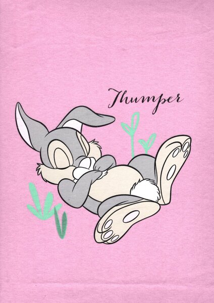 Disney pamut,gumis lepedő - rózsaszín Thumper nyuszi