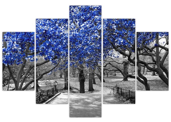 Kép - Kék fák, Central Park, New York (150x105 cm)