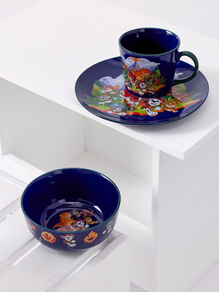 Sinsay - Kerámia tál PAW Patrol dinoszaurusz mintával - többszínű