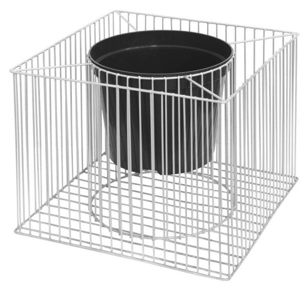 Kocka gabion virágtartó, L (39x48x48 cm)