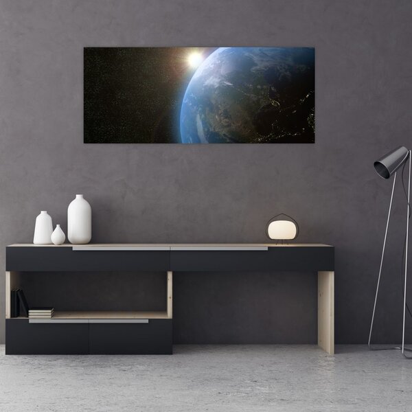 A táj képe az űrből (120x50 cm)