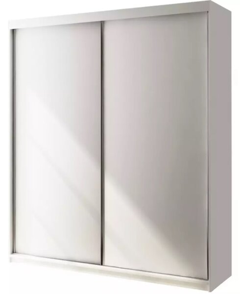 Peak Gardróbszekrény (250 cm) Fekete Fekete / matt