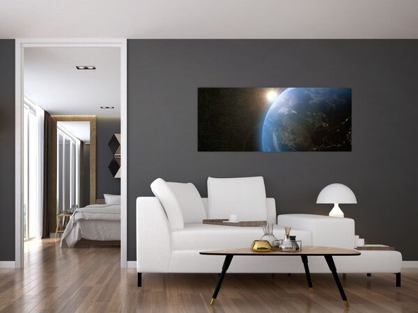 A táj képe az űrből (120x50 cm)
