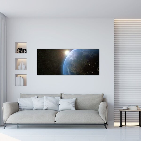 A táj képe az űrből (120x50 cm)