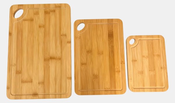 Sinsay - Bambusz vágódeszka készlet 3 pack - barna