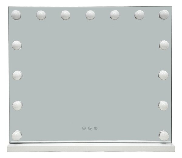 LED-es tükör, Hollywood, átlátszó, 60x12x52.3 cm