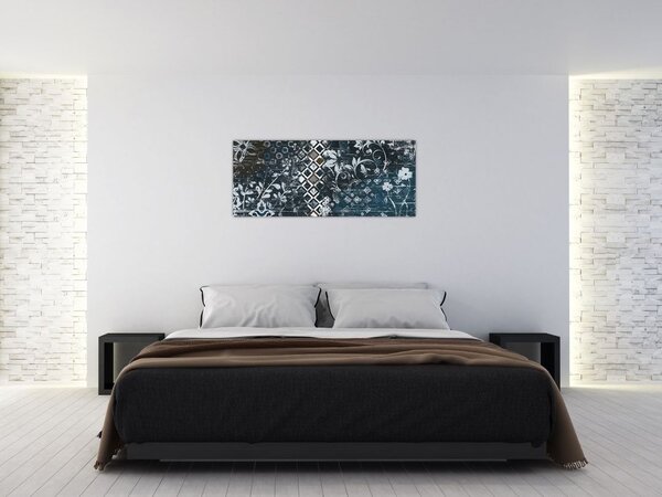 Kép virágos dekorációval (120x50 cm)