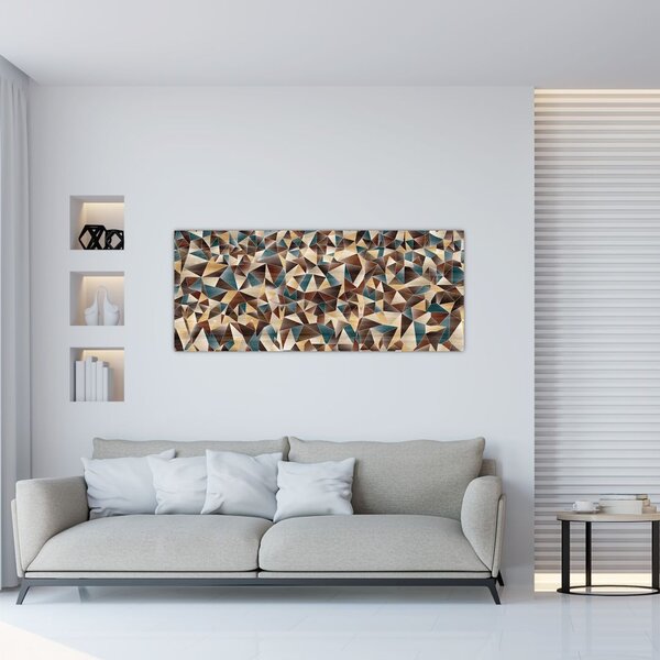 A háromszögek képe (120x50 cm)