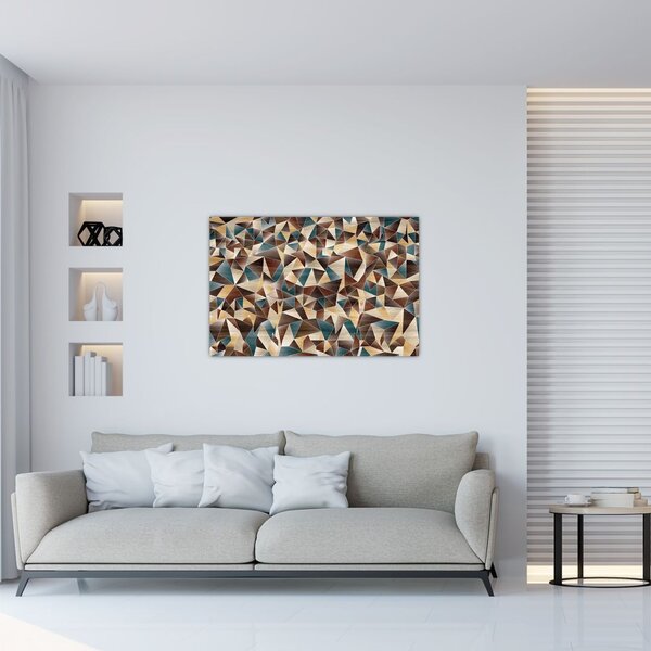 A háromszögek képe (90x60 cm)