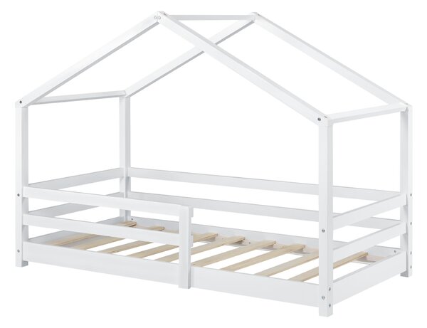Házikó gyerekágy Knätten 90x200 cm fehér [en.casa]