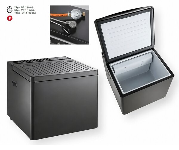 MEVA-TEC Abszorpciós hűtőszekrény XCA-40G 75W, 40 l