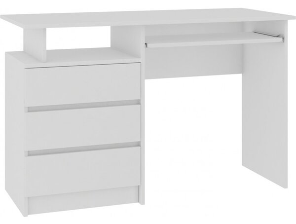 Számítógépes asztal CLP 135cm fehér