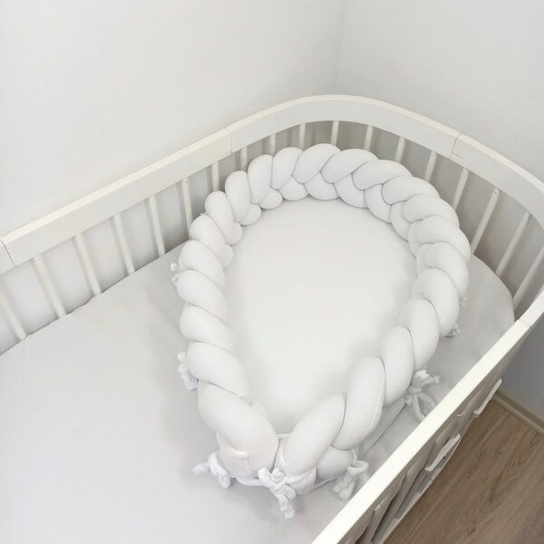 Prémium fonott babafészek - Fehér