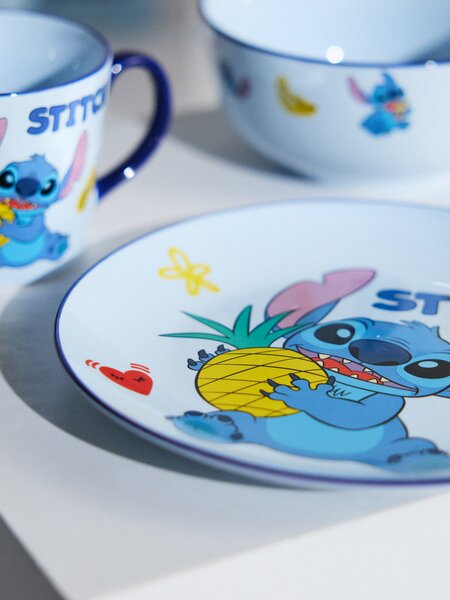 Sinsay - Kerámia tányér Lilo & Stitch - többszínű