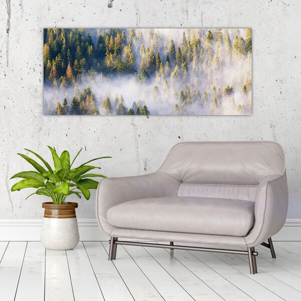 Fák képe a ködben (120x50 cm)