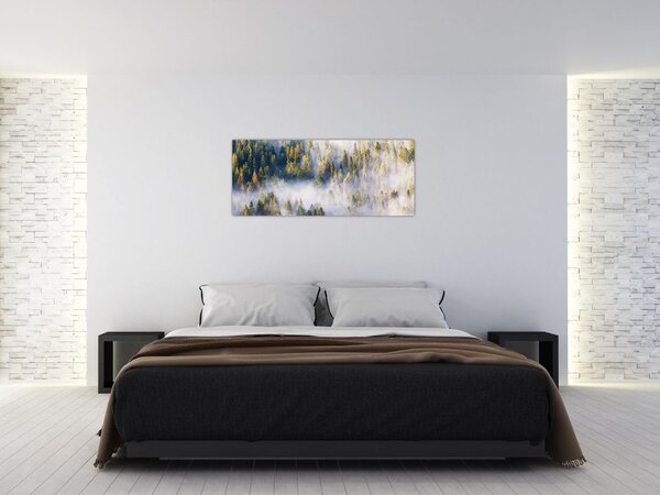 Fák képe a ködben (120x50 cm)