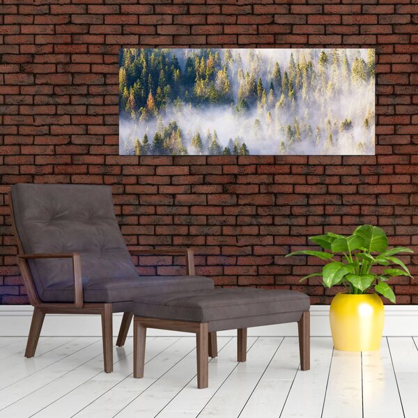 Fák képe a ködben (120x50 cm)
