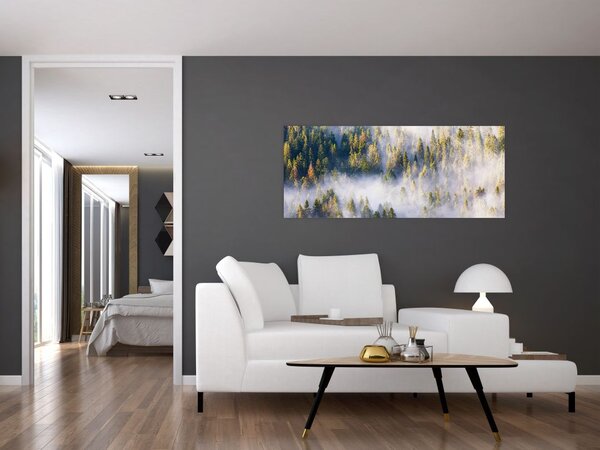 Fák képe a ködben (120x50 cm)