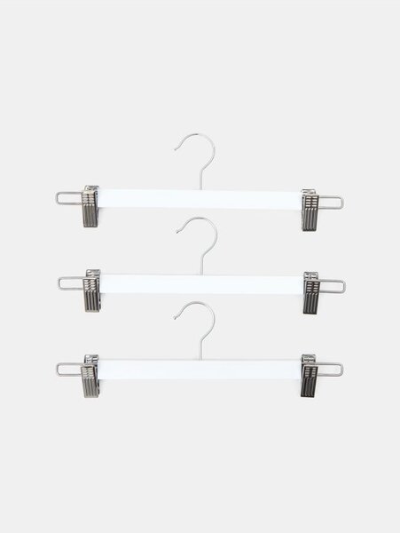 Sinsay - Fa vállfák klipszekkel 3 pack - fehér