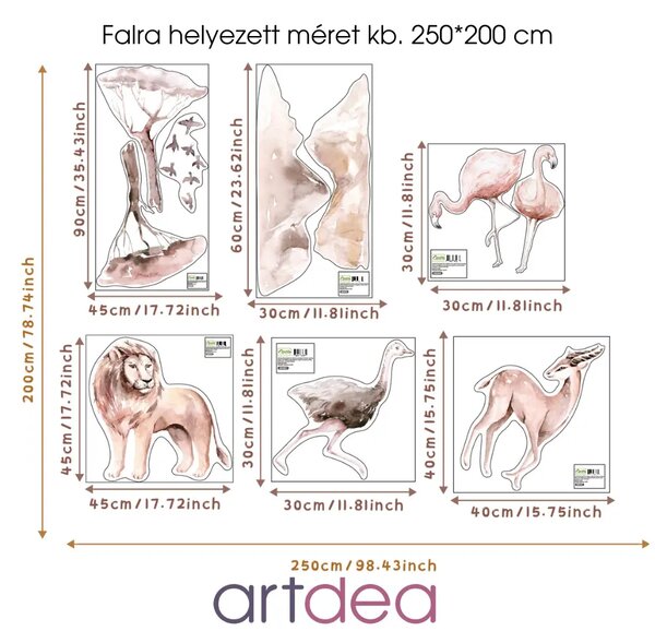 Oroszlános Szavanna Falmatrica XXL