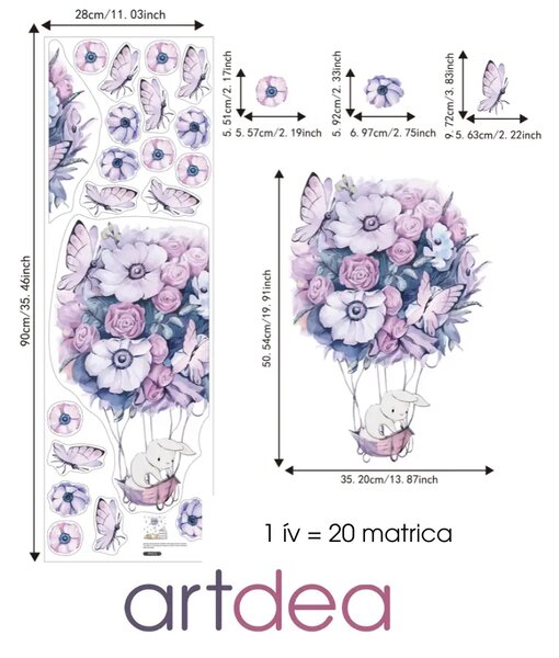 Violet Nyuszis Falmatrica