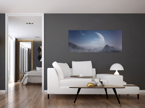 Kép - Ég a a sziklák felett (120x50 cm)