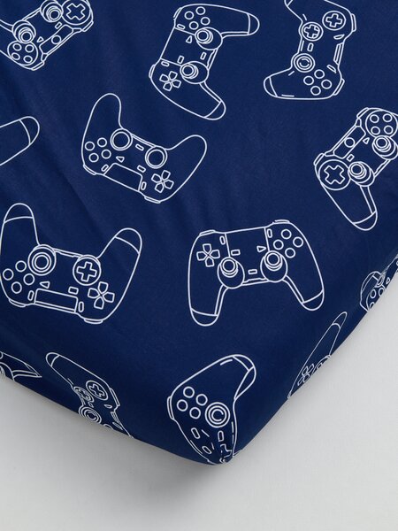 Sinsay - Pamut gumis lepedő gamer mintával - tengerészkék
