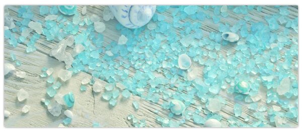 Kép - Tengerparti hangulat türkiz árnyalatokban (120x50 cm)