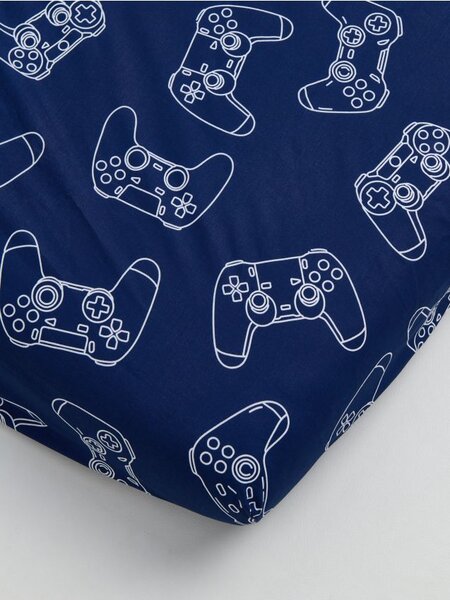 Sinsay - Pamut gumis lepedő gamer mintával - tengerészkék