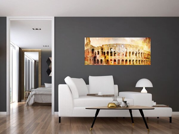 Kép - Digitális festészet, Colosseum, Róma, Olaszország (120x50 cm)