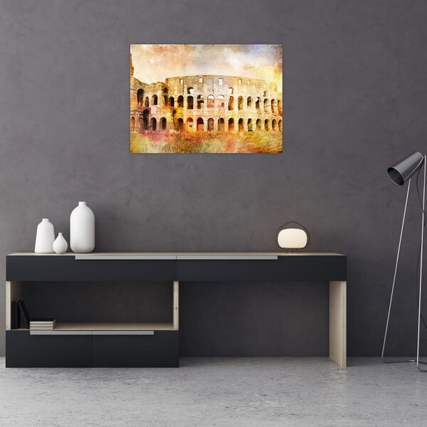Kép - Digitális festészet, Colosseum, Róma, Olaszország (70x50 cm)