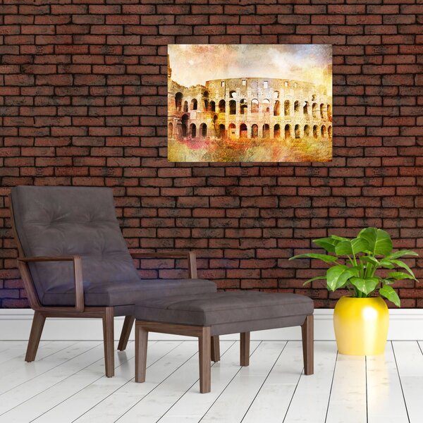 Kép - Digitális festészet, Colosseum, Róma, Olaszország (70x50 cm)