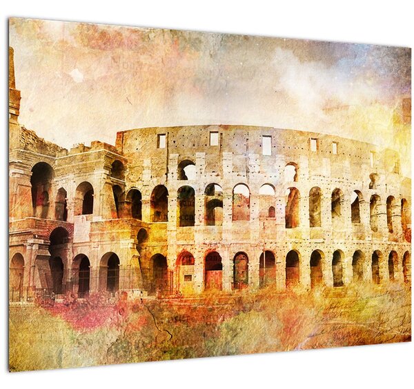 Kép - Digitális festészet, Colosseum, Róma, Olaszország (70x50 cm)