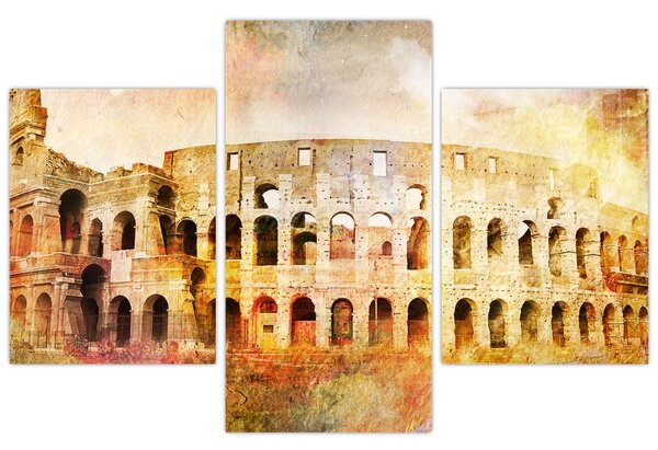 Kép - Digitális festészet, Colosseum, Róma, Olaszország (90x60 cm)