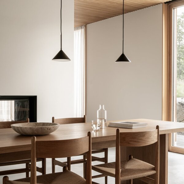 Függőlámpa Watt & Veke, Kuro, dimmable, Fekete, Konyha, Fém, Dizájn
