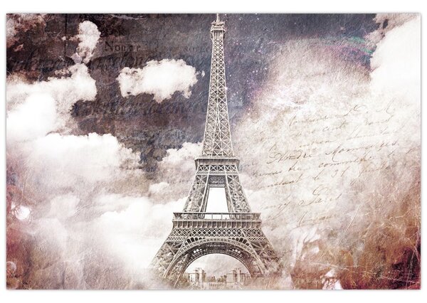 Kép - Eiffel-torony, Párizs, Franciaország (90x60 cm)