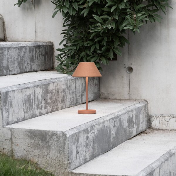 Asztali lámpa Watt & Veke, Teya, dimmable, Barna / Rozsdabarna, Nappali, Fém, Dizájn