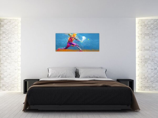Kép - Festett teniszező (120x50 cm)