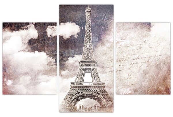 Kép - Eiffel-torony, Párizs, Franciaország (90x60 cm)