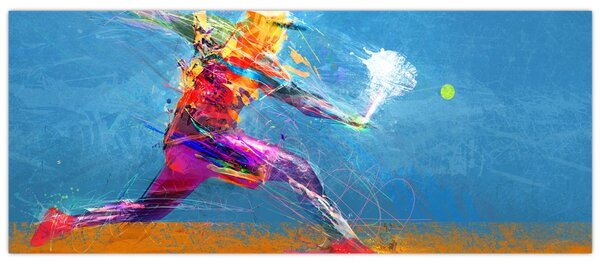 Kép - Festett teniszező (120x50 cm)